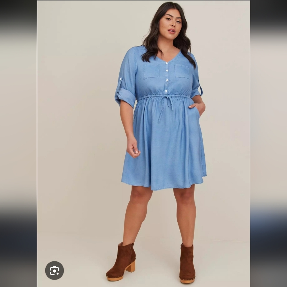 Torrid Chambray Dress Size 3